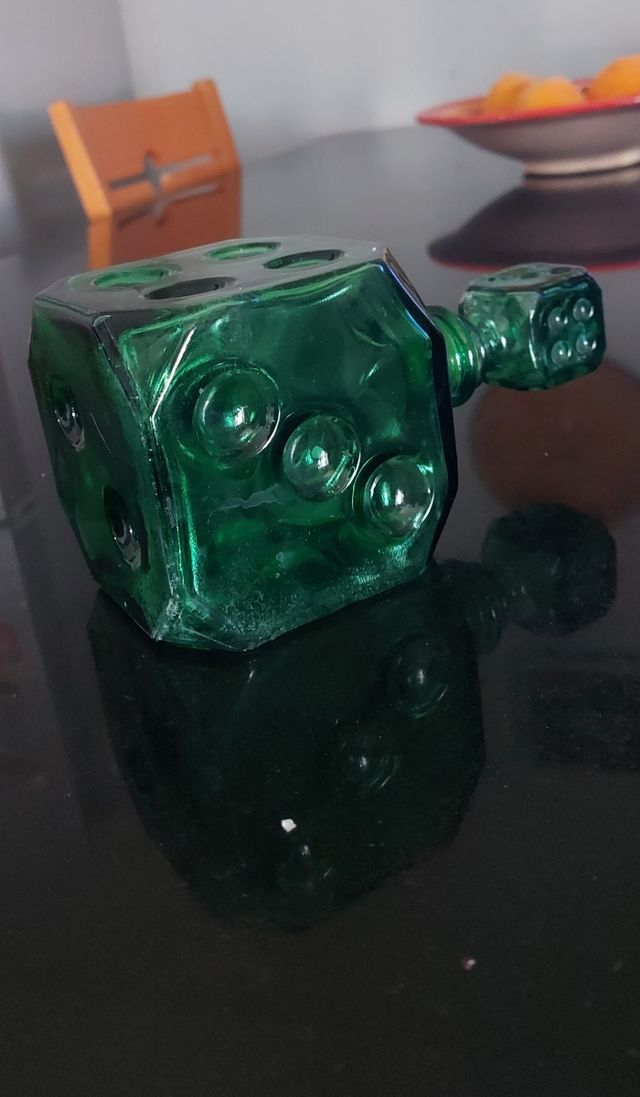 Bottiglia Decanter Verde Vetro Empoli 