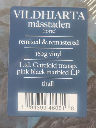 Vildhjarta Masstaden Forte Lp Vinilo Color