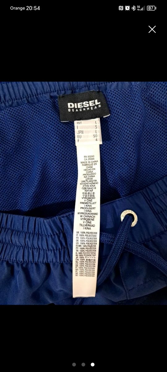 Bañador Diesel talla L como nuevo