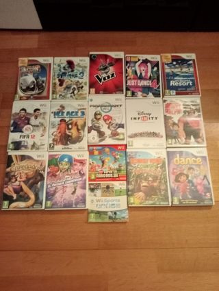 Lote de juegos wii