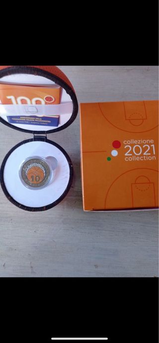 10 Euro ITALIA 2021 100°FED.ITALIANA PALLACANESTRO