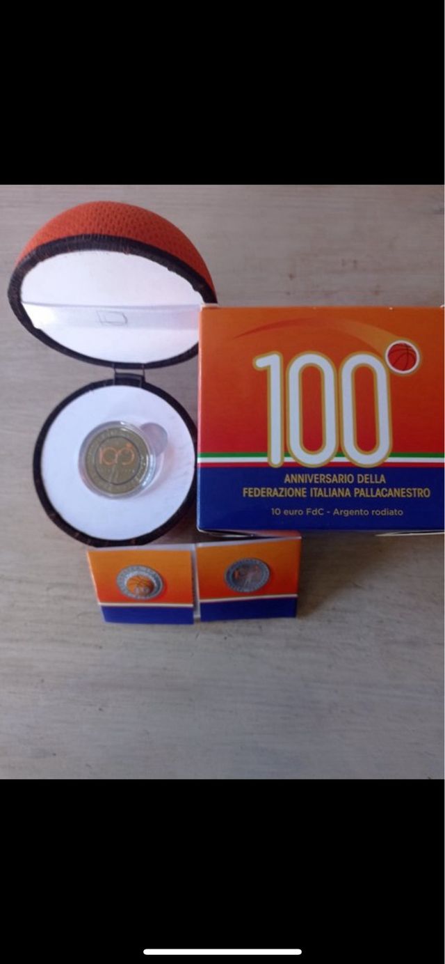 10 Euro ITALIA 2021 100°FED.ITALIANA PALLACANESTRO