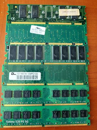 Memorias RAM PC.