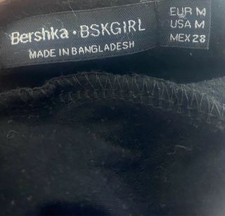 Body negro talla M bershka negro