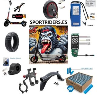 2 RUEDAS MACIZAS PATINETE 8.5×2 – PUNTOS ROJOS