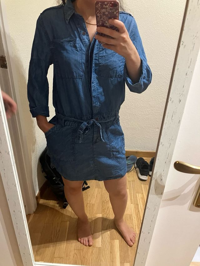 Vestido jeans talla L