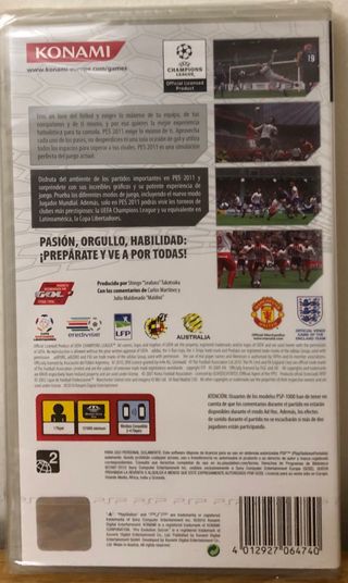 PRO EVOLUTION SOCCER 2011 PSP.