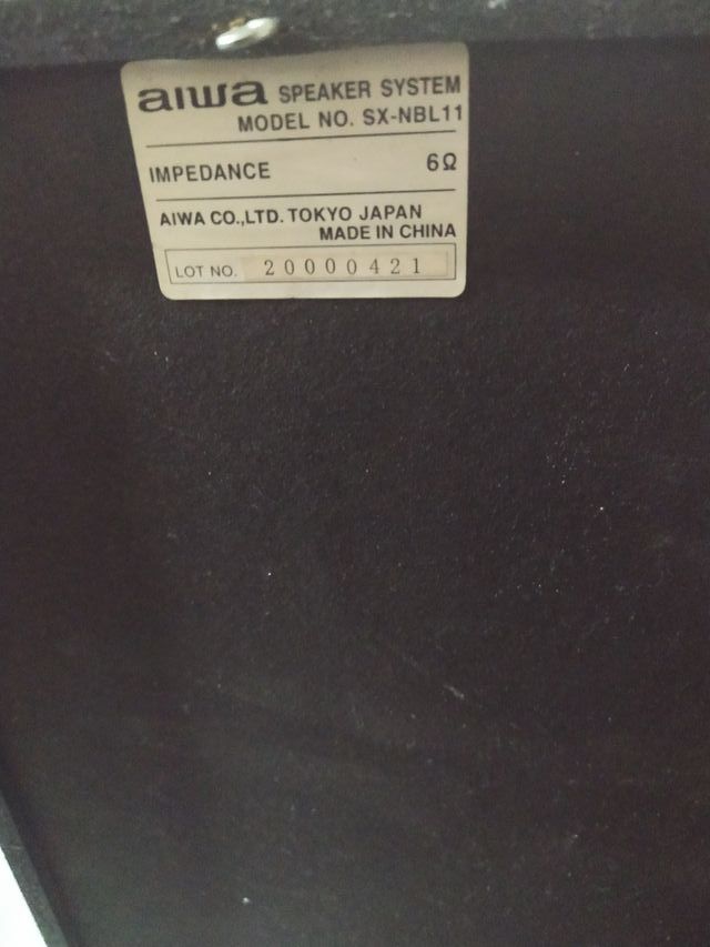 2 ALTAVOCES AIWA PERFECTOS
