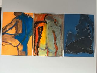 Dibujos en acrilico y pastél artisticos