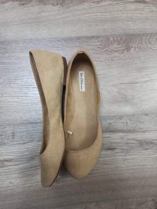 Bailarinas beige Bershka
