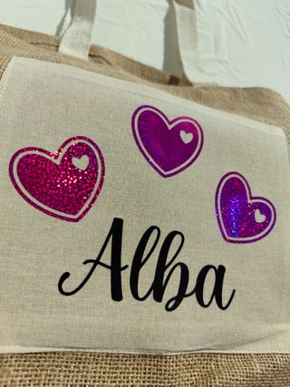 Bolso de yute y algodón verano vacaciones