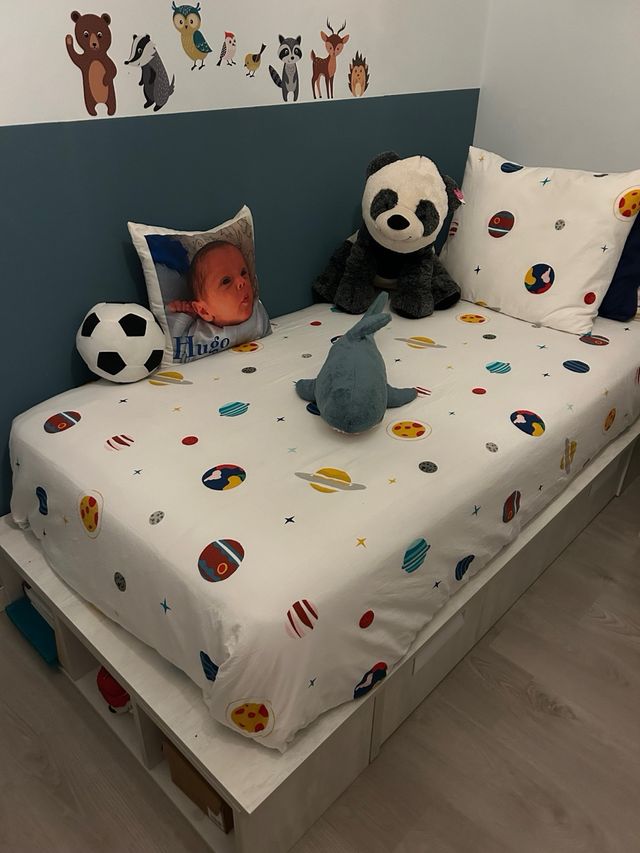 Cuna convertible en cama infantil