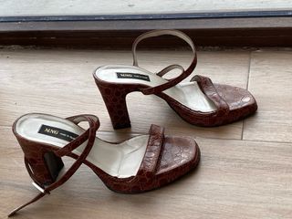 Sandalias Mango Vintage, animal print