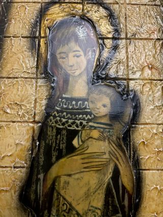 Retablo Virgen con niño.