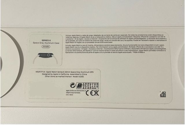 APPLE WATCH SERIE 6 ALUMINIO 44mm