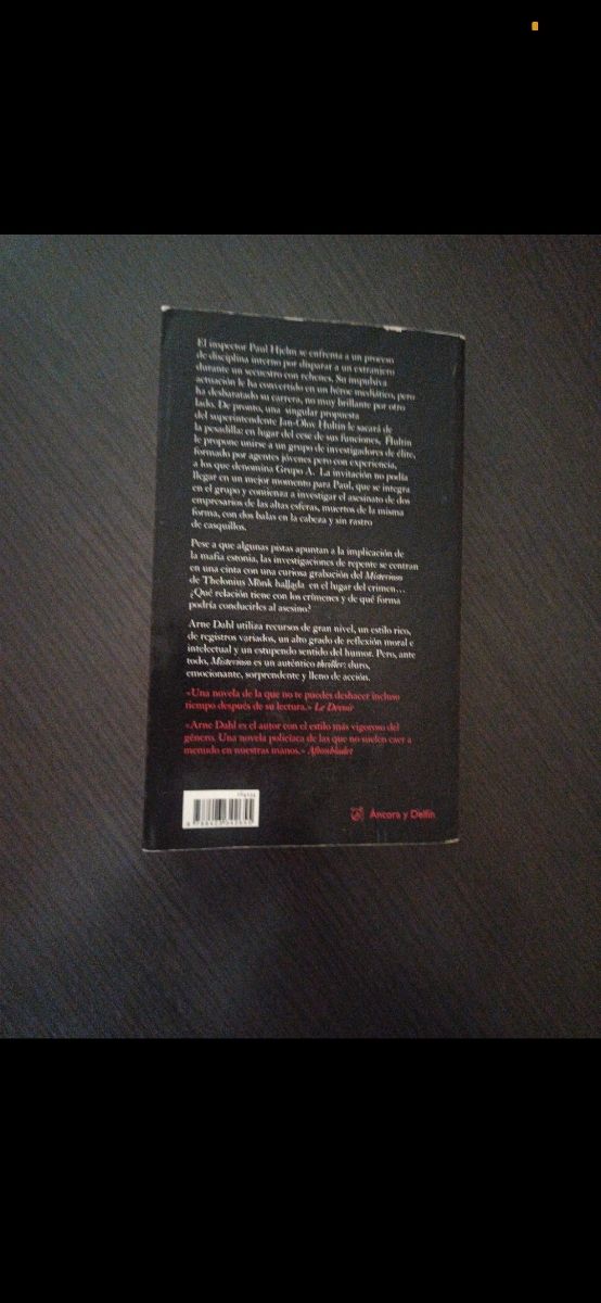 Libro Misterioso de Arne Dahl