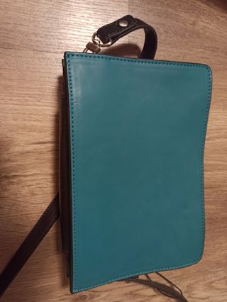 Bolso cartera azul negro Zara Trafaluc