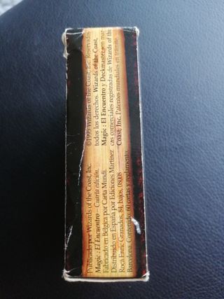 Caja vacía mazo cartas Magic cuarta edición 1995