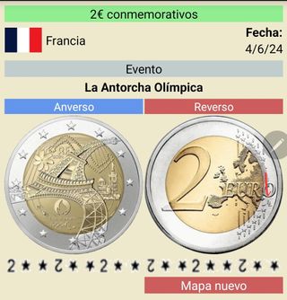 Moneda conmemorativa de Francia JJ.OO 2024