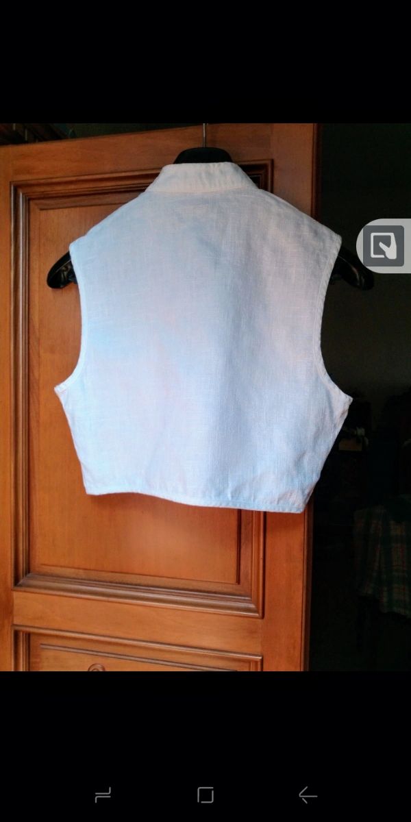 Top/gilet di lino Stefanel taglia S