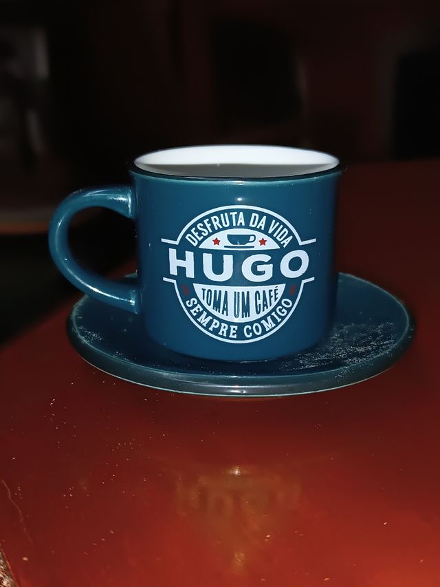 Conjunto Chávena + Pires Personalizado Hugo