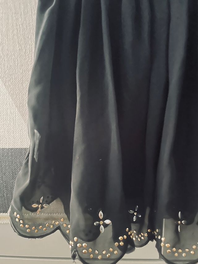 Falda pantalón mini negra 