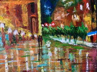 Cuadro pintura al óleo impresionismo de Catedral