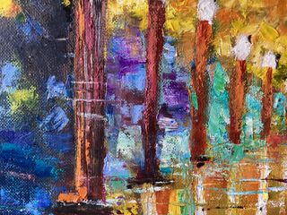 Cuadro pintura al óleo impresionismo de Catedral