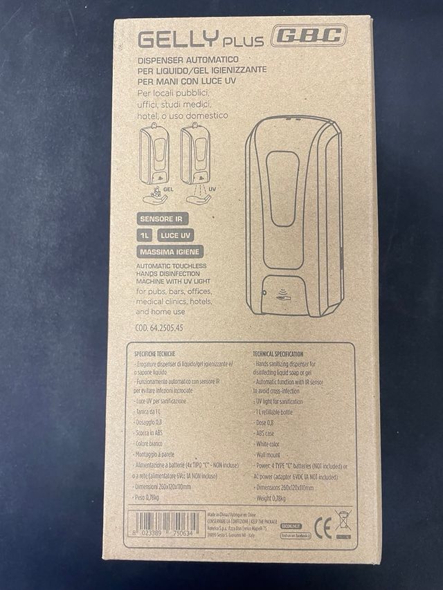 Dispenser automatico sapone liquido GBC GELLYPLUS