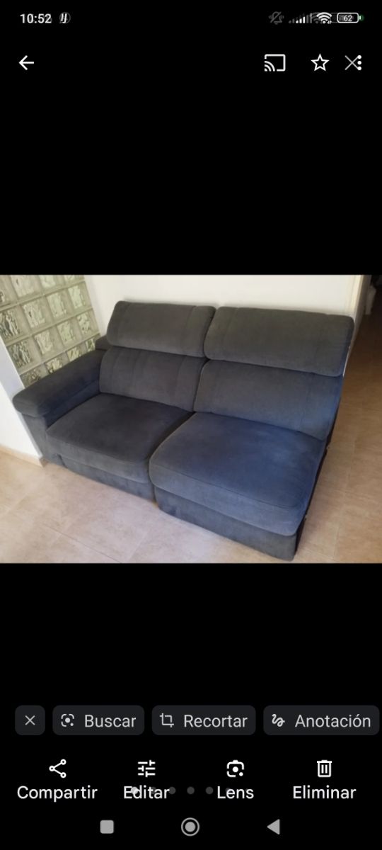 Sofá dos cuerpos eléctrico