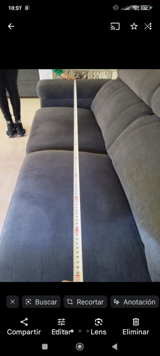 Sofá dos cuerpos eléctrico