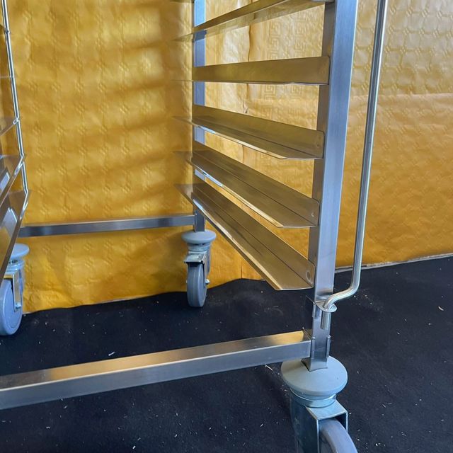 💥 💥 Carrello portavassoi a 14 vassoi [acciaio]