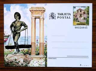 ESPAÑA, lote 9 tarjetas postales "ANDALUCÍA".