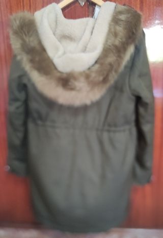 Abrigo mujer verde militar nuevo