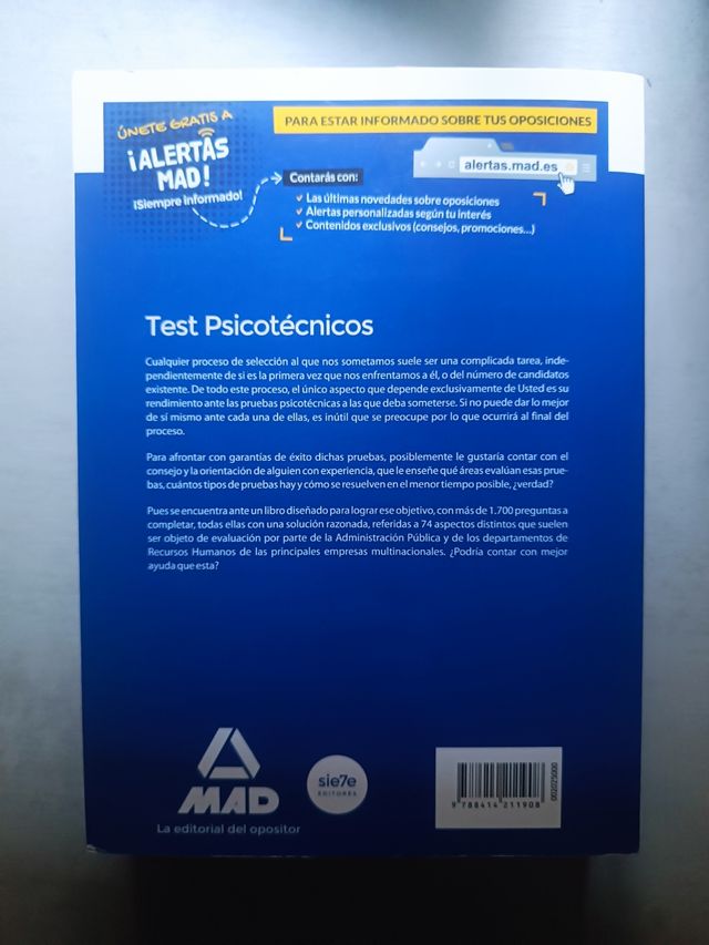 Libro psicotécnicos laboratorio