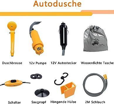 Ducha portatil 12V - Camper Camping