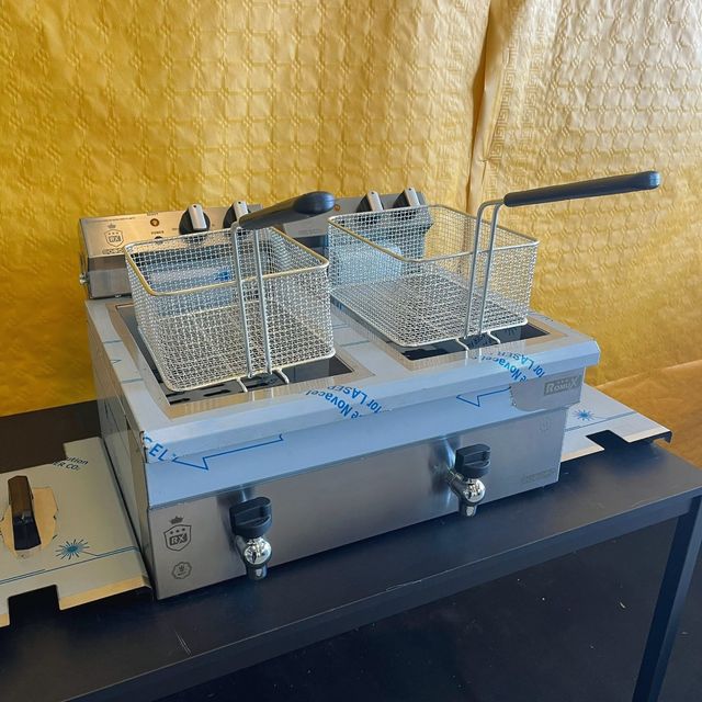  💥 💥 Friggitrice da 10+10 litri con rubinetto - Romux