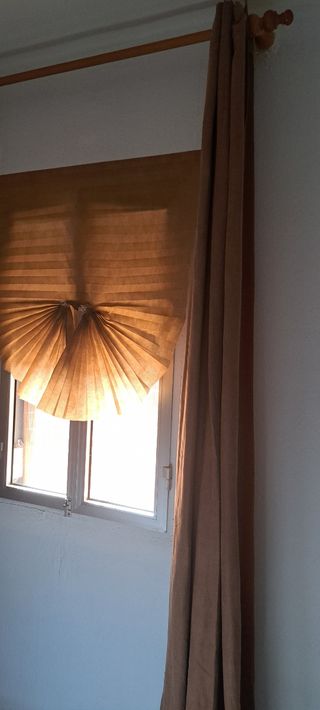2 cortinas y barra