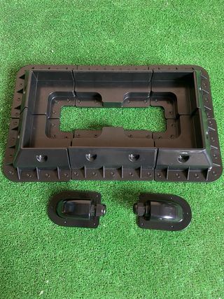 Bases completas para placa solar Negro. LOT 8