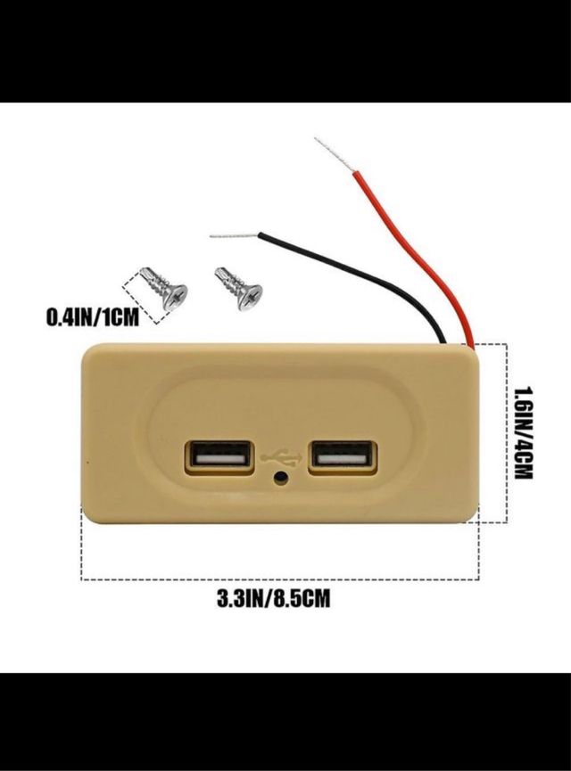 Enchufe de Cargador USB para Coche 12-24 V