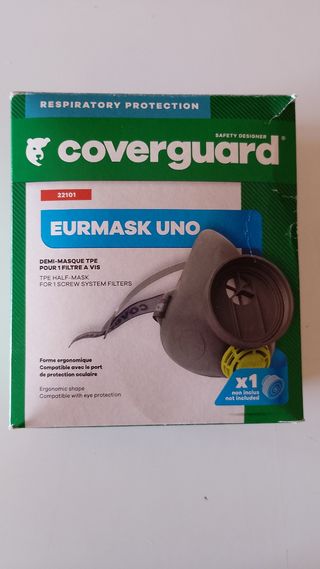 Maschera con 2 filtri protezione per lavoro work