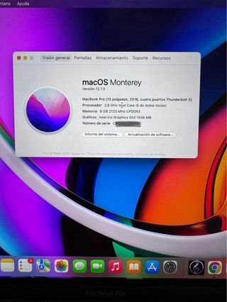 MacBook Pro 13 pulgadas con Touch Bar 2016.