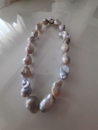 Gargantilla perlas naturales  por cierre tienda