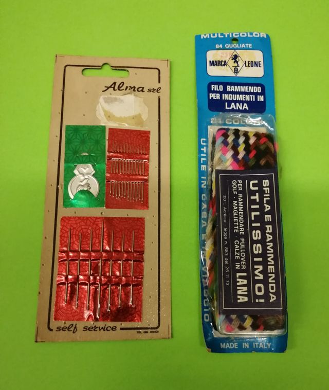 Kit cucito aghi e fili per lavori artigianali