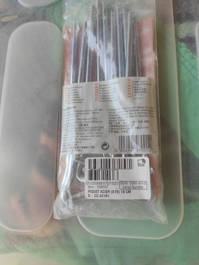 Ganchos tienda quechua