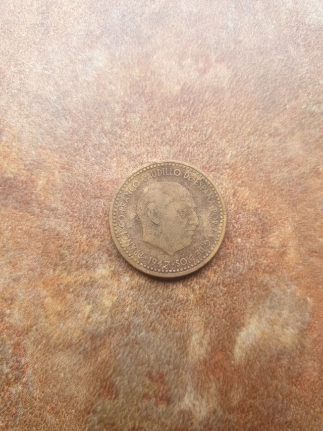 Moneta una peseta 1947 da collezione