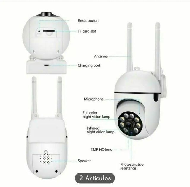 2 Cámaras IP wifi. Nuevas