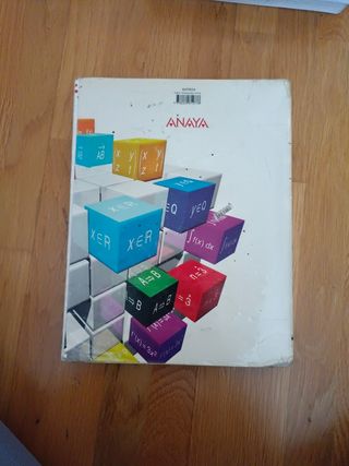Libro matemáticas 2 Bach Ed Anaya
