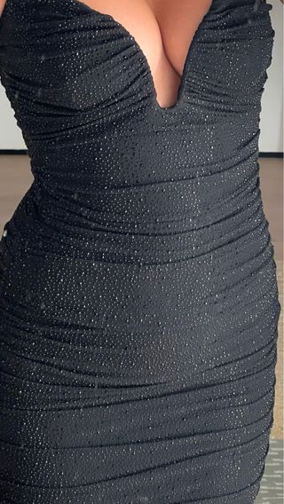 Vestido fiesta negro Oh Polly 