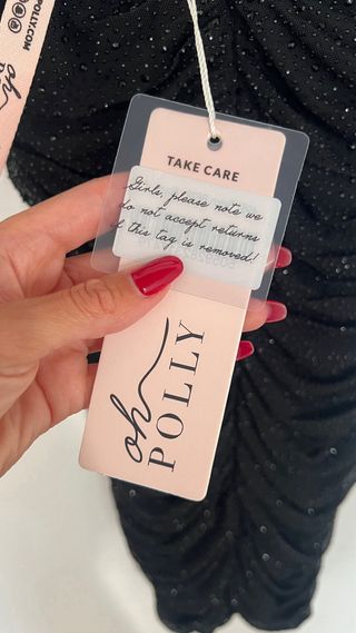 Vestido fiesta negro Oh Polly 